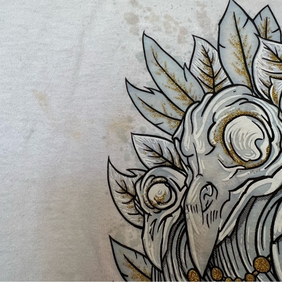 EURO COMFORT Cozumel Mexico White Graphic Tee S/S T-SHIRT XL Skull Halloween - Picture 5 of 7